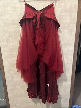 Red Pirate Skirt/Cape